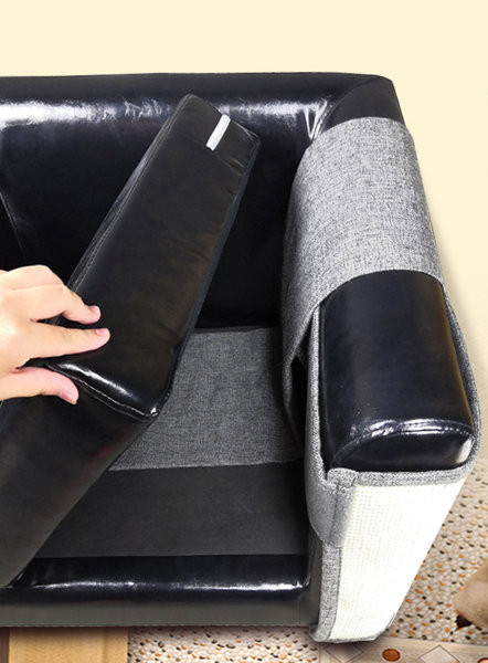 Tekstilinis kačių draskytuvas, skirtas montuoti ant baldų