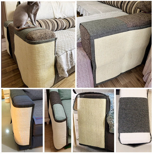 Tekstilinis kačių draskytuvas, skirtas montuoti ant baldų