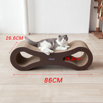 Σπίτι γάτας για ξύσιμο σε διαφορετικά μοντέλα
