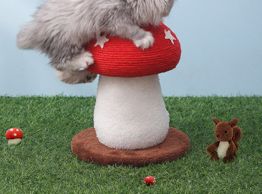 Ξύστρα γάτας σε σχήμα μανιταριού