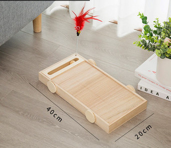 Ξύλινο ξύσιμο γάτας σε δύο μεγέθη