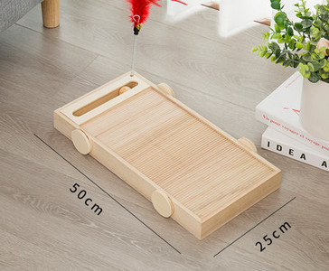 Ξύλινο ξύσιμο γάτας σε δύο μεγέθη