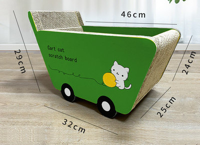 Zgâriere din lemn în două dimensiuni în formă de mașină de pisică