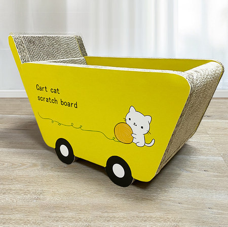 Zgâriere din lemn în două dimensiuni în formă de mașină de pisică