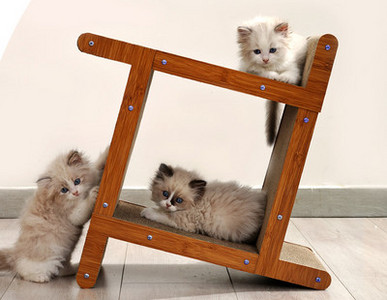 Koka skrāpis kaķiem dažādos modeļos