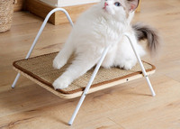 Koka gulta kaķiem ar sizala spilventiņu