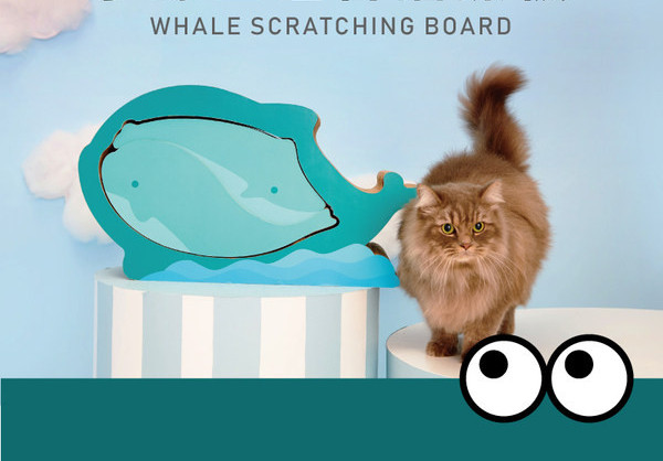 Kombinirana grebalica za mačke od drveta i valovitog papira