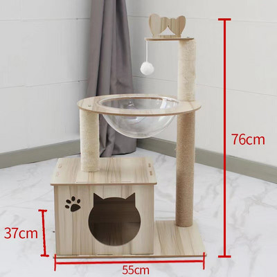 Puidust ronija voodiga