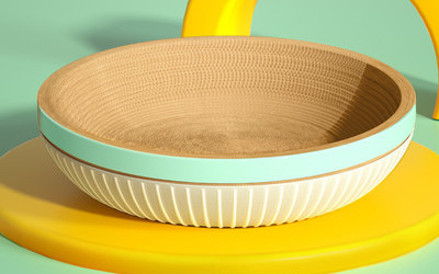 Skrāpējums bļodas formā