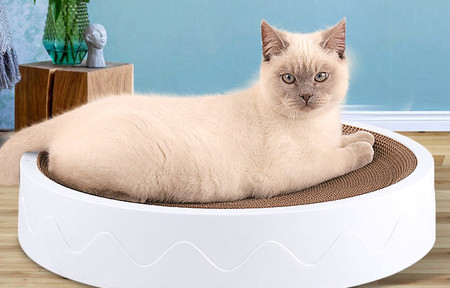 Krevet za mačke od valovitog papira