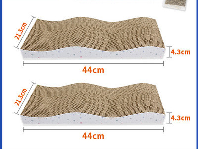 Grebalica za mačke od valovitog papira - set od dva ili više komada