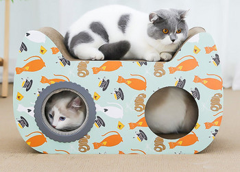 Ξύστρα κυματοειδούς χαρτιού για γάτες