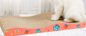 Πολλά μοντέλα ξυσίματα για γάτες από κυματοειδές χαρτί