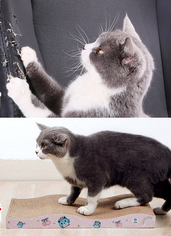 Πολλά μοντέλα ξυσίματα για γάτες από κυματοειδές χαρτί