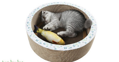 Mai multe modele de zgarieturi pentru pisici din hartie ondulata