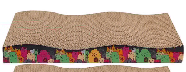 Mai multe modele de zgarieturi pentru pisici din hartie ondulata