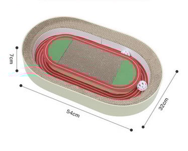 Scarlet pentru pisici din hartie ondulata - diferite dimensiuni