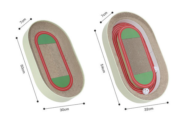 Scarlet pentru pisici din hartie ondulata - diferite dimensiuni