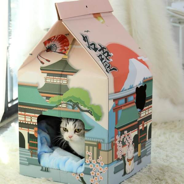 Grebalica za mačke u obliku kutije za mlijeko - više modela