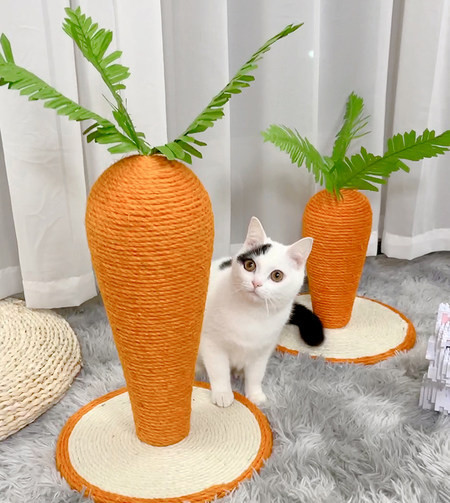 Ξυστό για γάτες σε σχήμα καρότου
