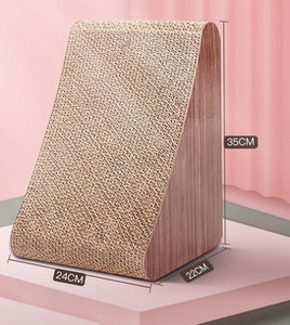 Τουαλέτα και  ξύστρα για  γάτας από κυματοειδές χαρτί