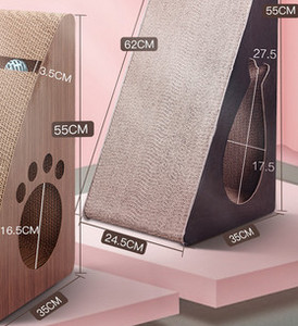 Τουαλέτα και  ξύστρα για  γάτας από κυματοειδές χαρτί