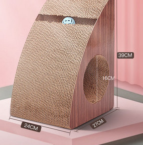 Τουαλέτα και  ξύστρα για  γάτας από κυματοειδές χαρτί