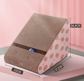 Τουαλέτα και  ξύστρα για  γάτας από κυματοειδές χαρτί