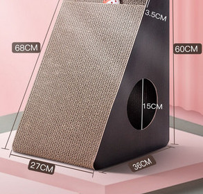 Τουαλέτα και  ξύστρα για  γάτας από κυματοειδές χαρτί