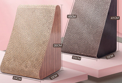 Τουαλέτα και  ξύστρα για  γάτας από κυματοειδές χαρτί