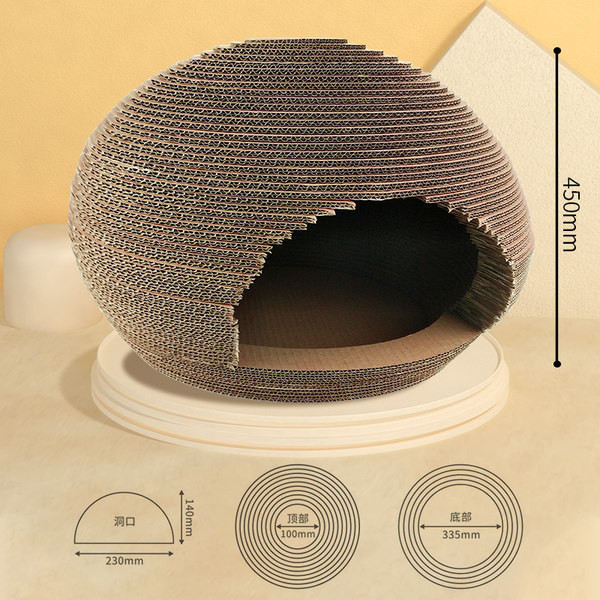 Scrubber din hârtie ondulată - două modele