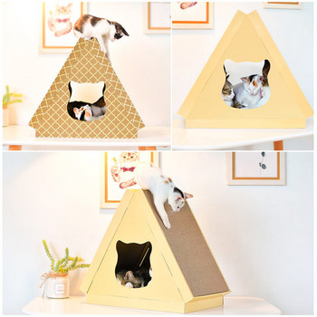 Σπίτι από χαρτόνι γάτας για ξύσιμο