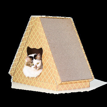 Σπίτι από χαρτόνι γάτας για ξύσιμο