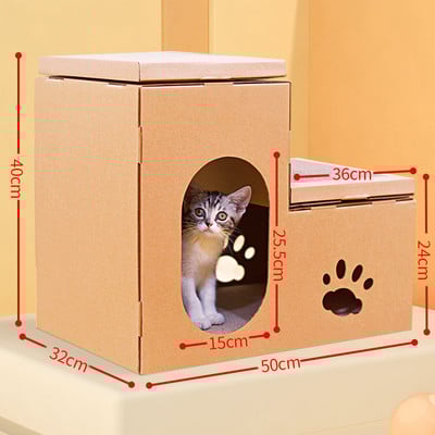 Σκαρίφημα γάτας με κυματοειδές χαρτί