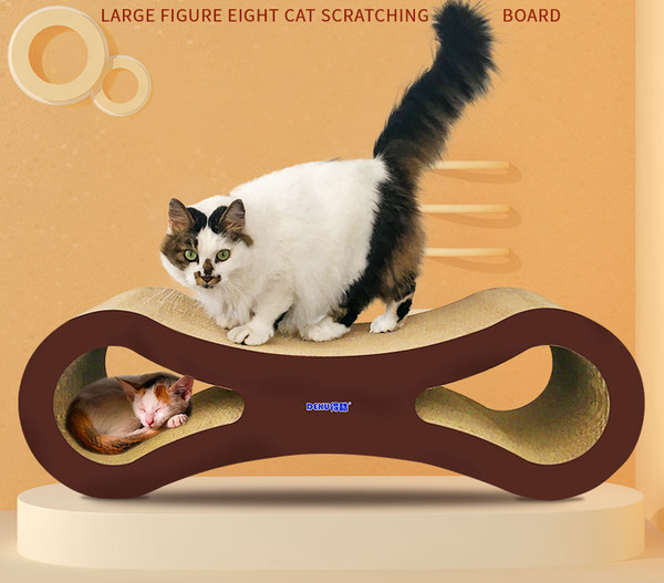 Scarlet pentru pisici cu hartie ondulata - mai multe modele