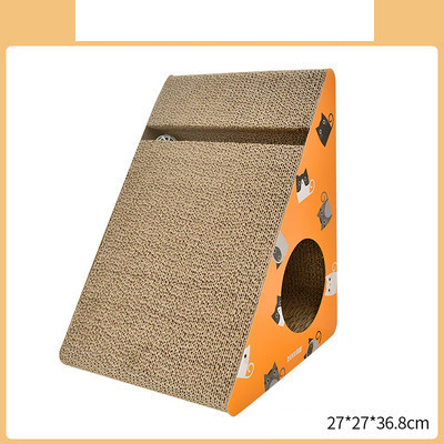 Mačja ploča za škrabanje od valovitog papira s prostorom za spavanje