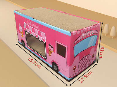 Casa combinata si zgarietorul pentru pisici - doua modele