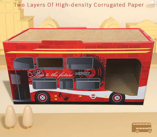 Casa combinata si zgarietorul pentru pisici - doua modele