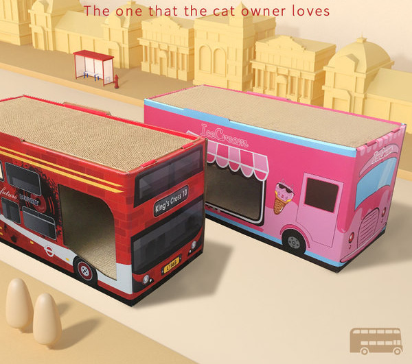 Casa combinata si zgarietorul pentru pisici - doua modele