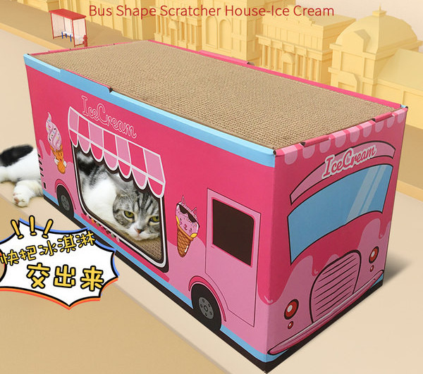 Casa combinata si zgarietorul pentru pisici - doua modele