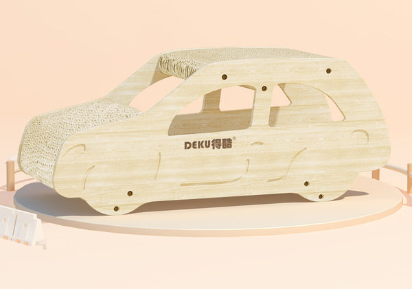 Zgarietoare din lemn pentru pisici in cinci modele