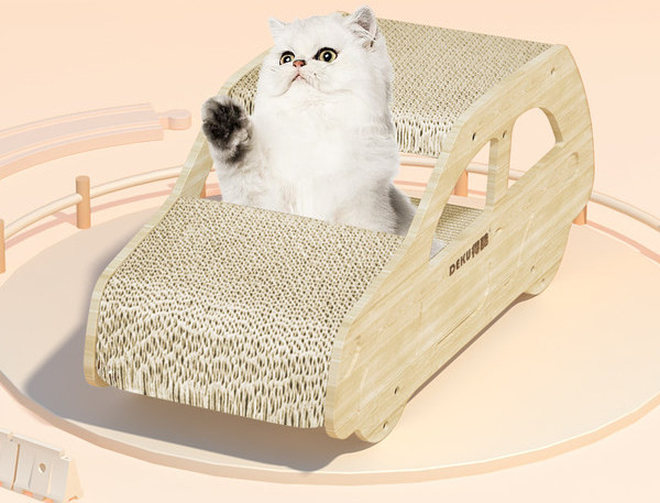 Zgarietoare din lemn pentru pisici in cinci modele