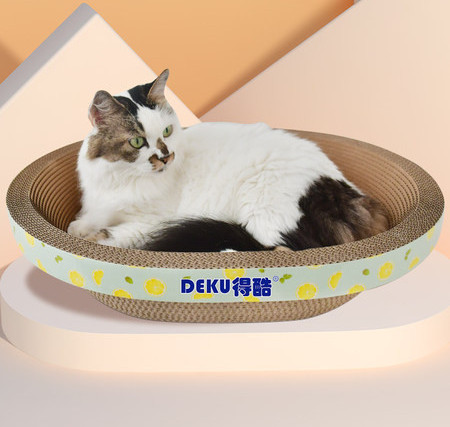 Racleta din hartie ondulata pentru pisici - mai multe modele