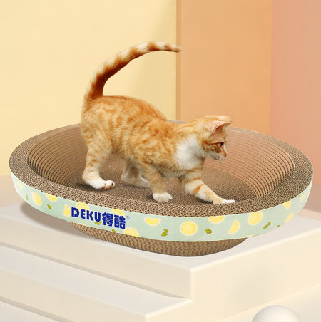 Racleta din hartie ondulata pentru pisici - mai multe modele