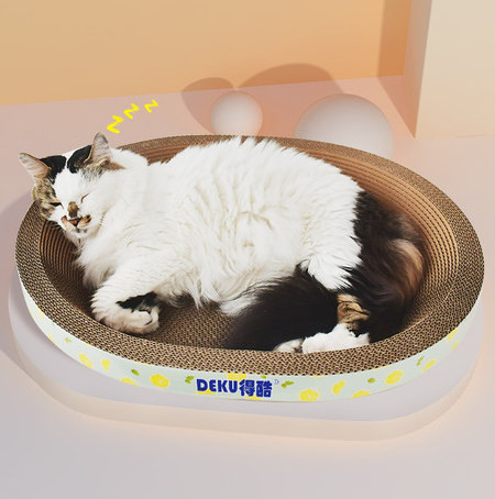 Racleta din hartie ondulata pentru pisici - mai multe modele