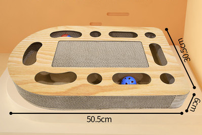 Ορθογώνια σκαρίφημα από κυματοειδές χαρτί και παιχνίδι μπάλας