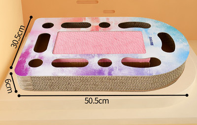 Ορθογώνια σκαρίφημα από κυματοειδές χαρτί και παιχνίδι μπάλας