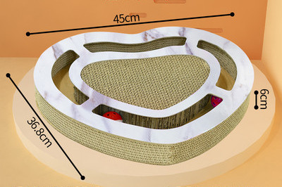 Ορθογώνια σκαρίφημα από κυματοειδές χαρτί και παιχνίδι μπάλας