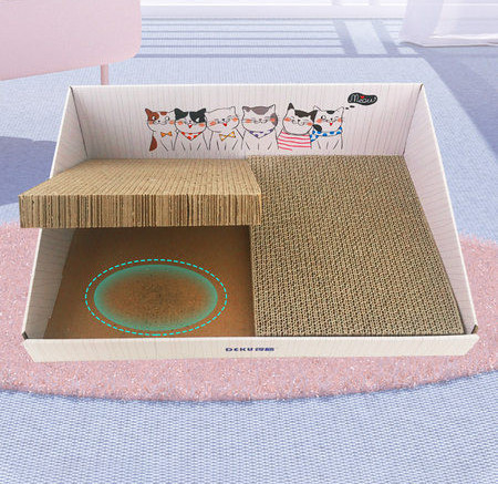 Grebalica za mačke od valovitog papira