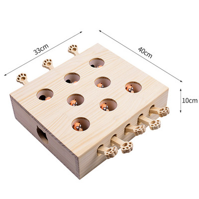 Ξύλινο παιχνίδι για γάτες με ξύστρα